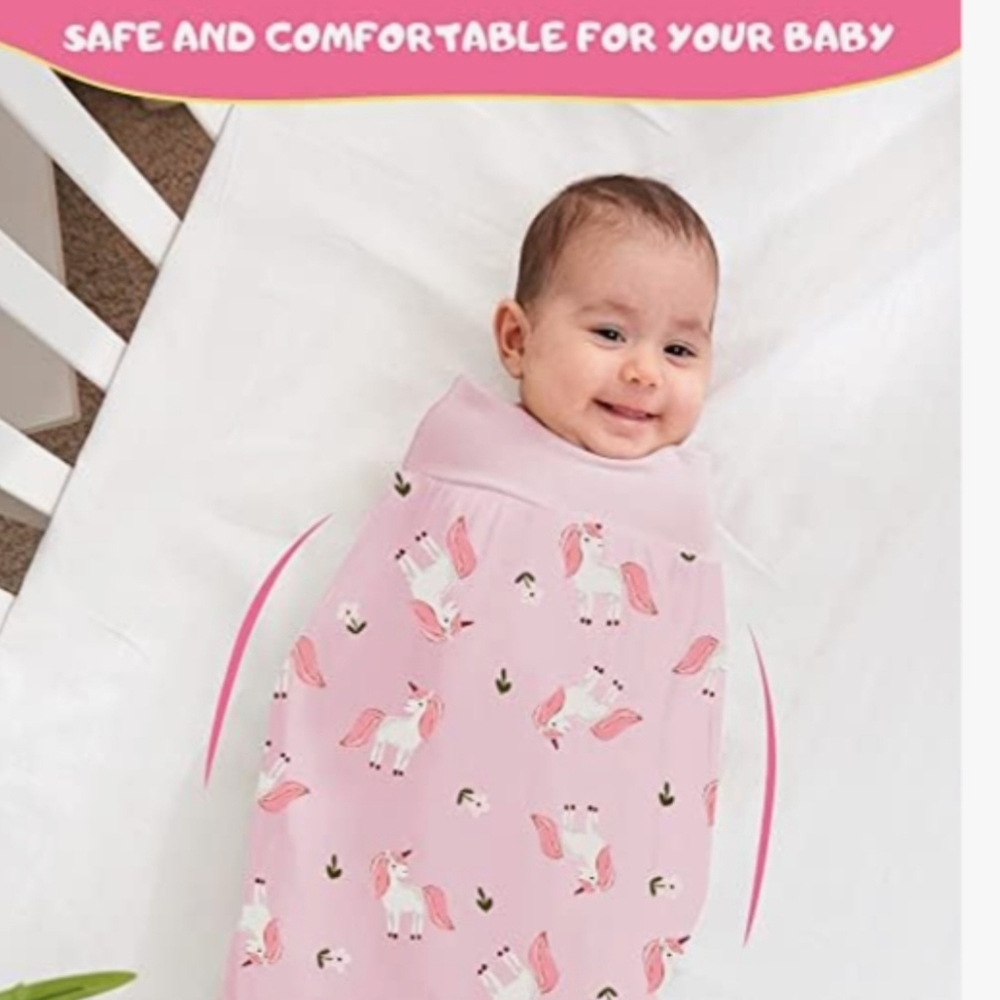 Lee and Town LAT Sleepsack Sleep Skirt Pink Unicorn NEW Infant Size 6-12 Months